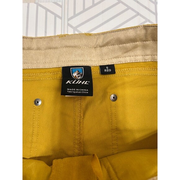 Kuhl Pants Womens 6 Corduroy Mustard Hiking Outdoor Low Rise Gorpcore z - Picture 12 of 13